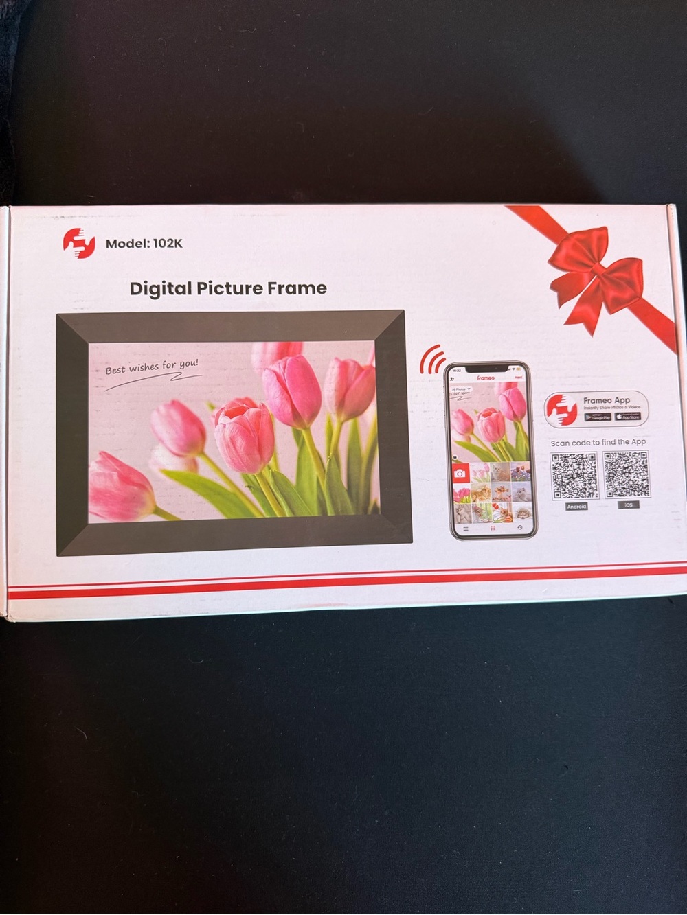 Frameo Digital Photo Frame - Black NEW